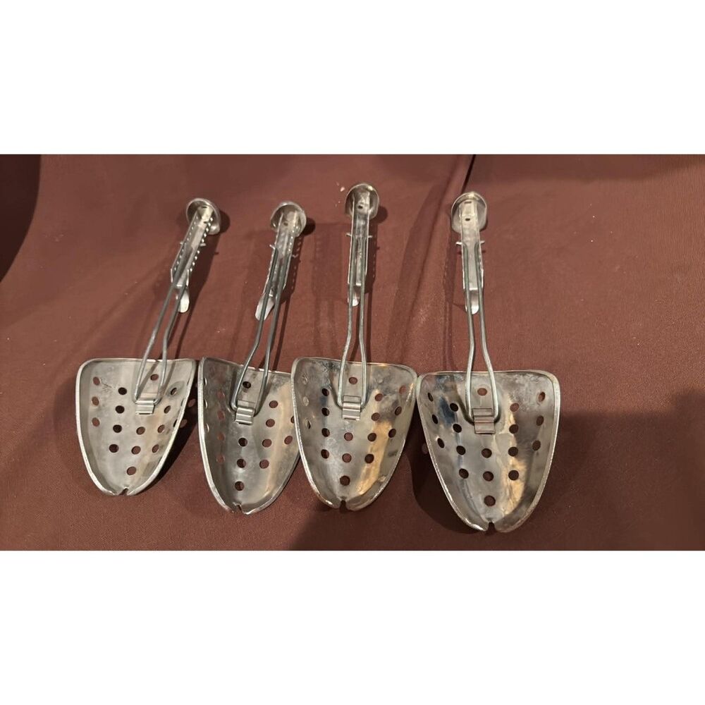 2 Pair Vintage Metal Adjustable Shoe Tree Stretcher Shaper